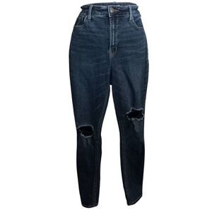 OLD NAVY ROCKSTAR SKINNY DISTRESSED JEANS DK.BLUE SZ.12 EUC.